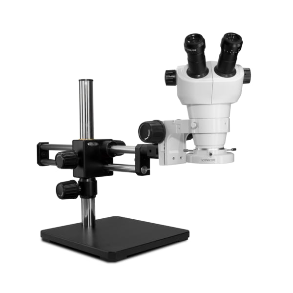 NZ Stereo Zoom Microscope With Compact LED Light On Dual Arm Stand
